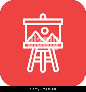 Painting Vector Icon Design Illustration Stock Vector