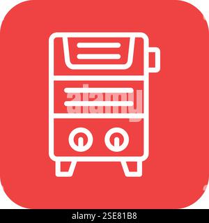 Water Heater Vector Icon Design Illustration Stock Vector