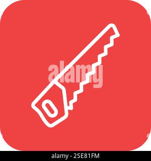 Saw Vector Icon Design Illustration Stock Vector