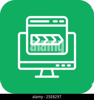 Breadcrumb Vector Icon Design Illustration Stock Vector