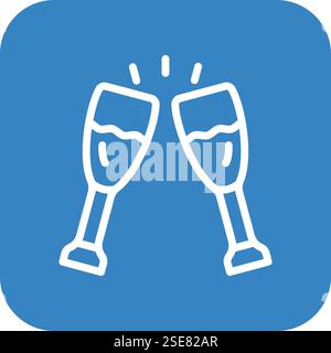 Glasses Vector Icon Design Illustration Stock Vector