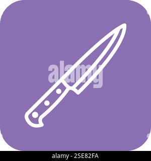 Knife Vector Icon Design Illustration Stock Vector