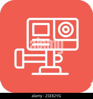 Action Camera Vector Icon Design Illustration Stock Vector
