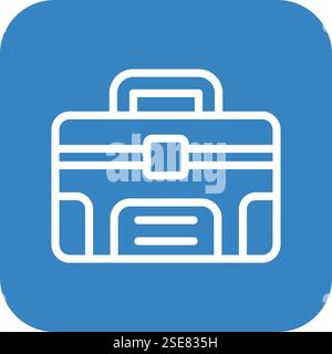 Suitcase Vector Icon Design Illustration Stock Vector
