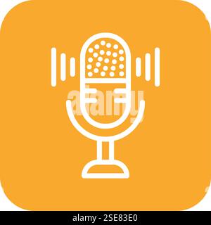 Microphone Vector Icon Design Illustration Stock Vector