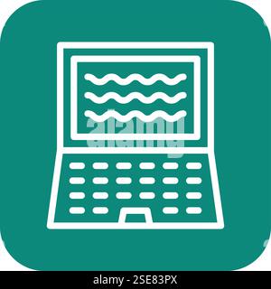 Laptop Vector Icon Design Illustration Stock Vector