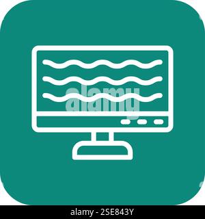 Computer Vector Icon Design Illustration Stock Vector