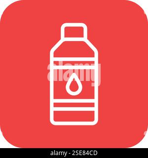 Water Bottle Vector Icon Design Illustration Stock Vector