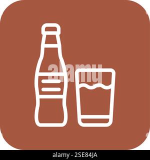 Soft Drink Vector Icon Design Illustration Stock Vector