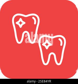 Teeth Vector Icon Design Illustration Stock Vector