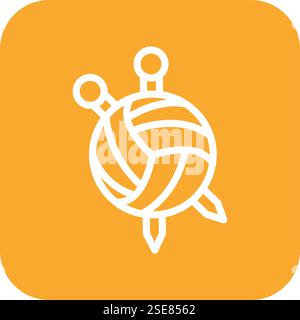 Wool Vector Icon Design Illustration Stock Vector