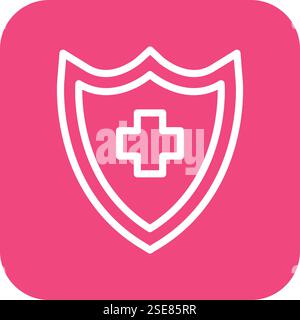 Shield Vector Icon Design Illustration Stock Vector
