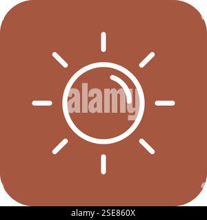 Sun Vector Icon Design Illustration Stock Vector