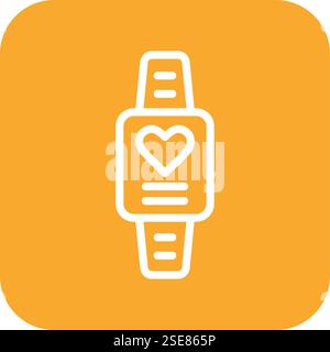 Smart Watch Vector Icon Design Illustration Stock Vector