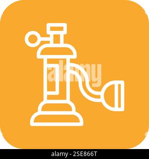 Oxygen Tank Vector Icon Design Illustration Stock Vector