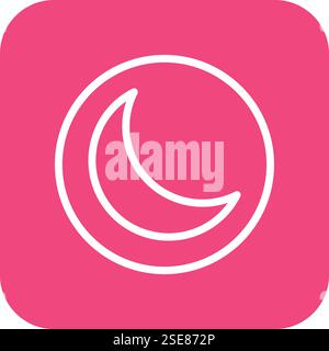 Night mode Vector Icon Design Illustration Stock Vector