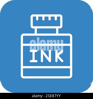 Ink Vector Icon Design Illustration Stock Vector