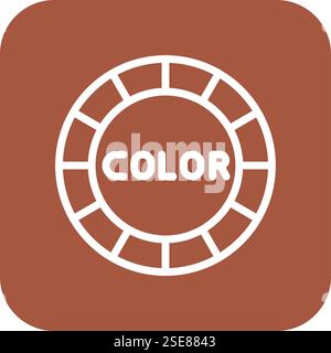 Color Vector Icon Design Illustration Stock Vector