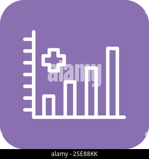 Chart Vector Icon Design Illustration Stock Vector