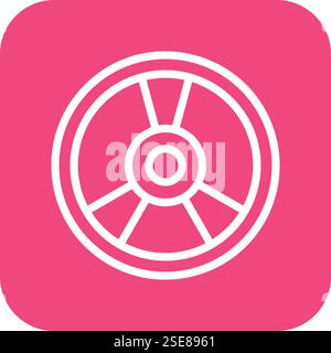 Weight Plate Vector Icon Design Illustration Stock Vector