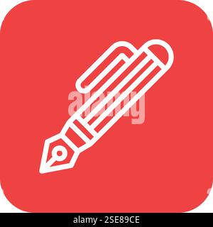 Pen Vector Icon Design Illustration Stock Vector