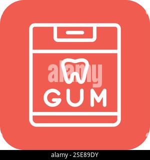 Chewing Gum Vector Icon Design Illustration Stock Vector