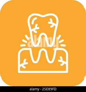 Tooth Extraction Vector Icon Design Illustration Stock Vector