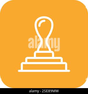 Rubber Stamp Vector Icon Design Illustration Stock Vector