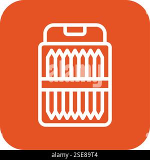 Toothpick Vector Icon Design Illustration Stock Vector