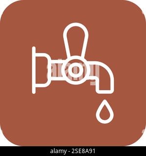 Faucet Vector Icon Design Illustration Stock Vector