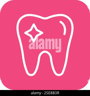 Dental Cleaning Vector Icon Design Illustration Stock Vector