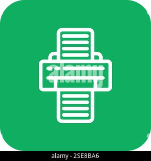 Printer Vector Icon Design Illustration Stock Vector