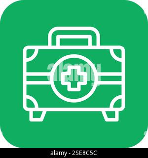 First Aid Kit Vector Icon Design Illustration Stock Vector