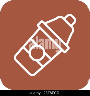 Cocktail Shaker Vector Icon Design Illustration Stock Vector