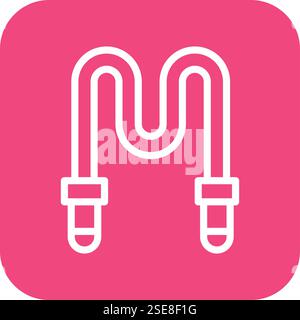 Rope Vector Icon Design Illustration Stock Vector