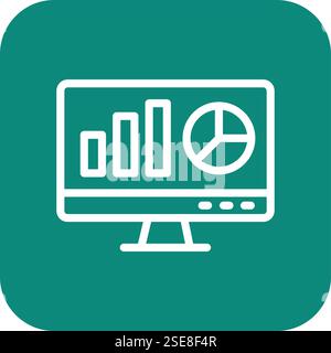 Web analytics Vector Icon Design Illustration Stock Vector