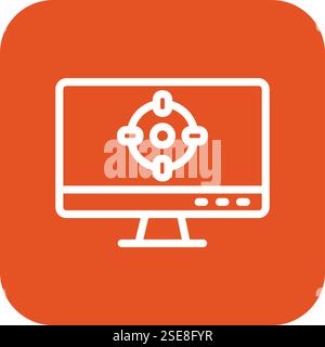 Focus Vector Icon Design Illustration Stock Vector