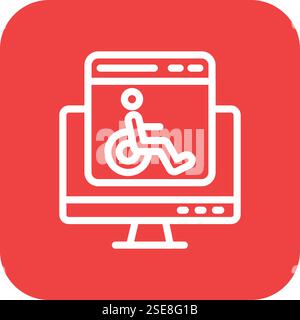 Accessability Vector Icon Design Illustration Stock Vector