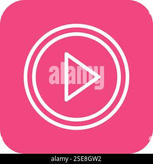 Play Button Vector Icon Design Illustration Stock Vector