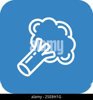 Broccoli Vector Icon Design Illustration Stock Vector