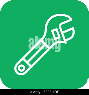 Wrench Vector Icon Design Illustration Stock Vector