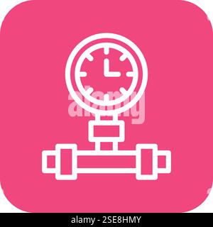 Manometer Vector Icon Design Illustration Stock Vector