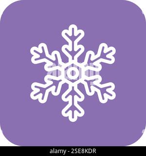 Snowflake Vector Icon Design Illustration Stock Vector