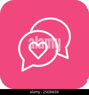 Chat Vector Icon Design Illustration Stock Vector