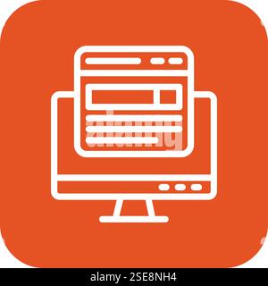 Front end Vector Icon Design Illustration Stock Vector
