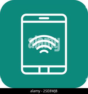 Tablet Vector Icon Design Illustration Stock Vector