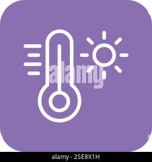 Thermometer Vector Icon Design Illustration Stock Vector