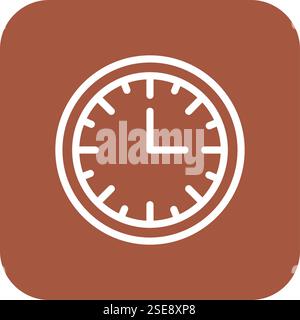 Clock Vector Icon Design Illustration Stock Vector