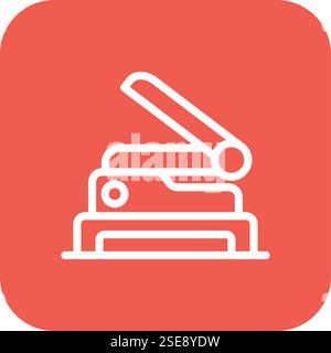 Puncher Vector Icon Design Illustration Stock Vector