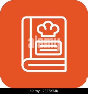 Recipe Book Vector Icon Design Illustration Stock Vector